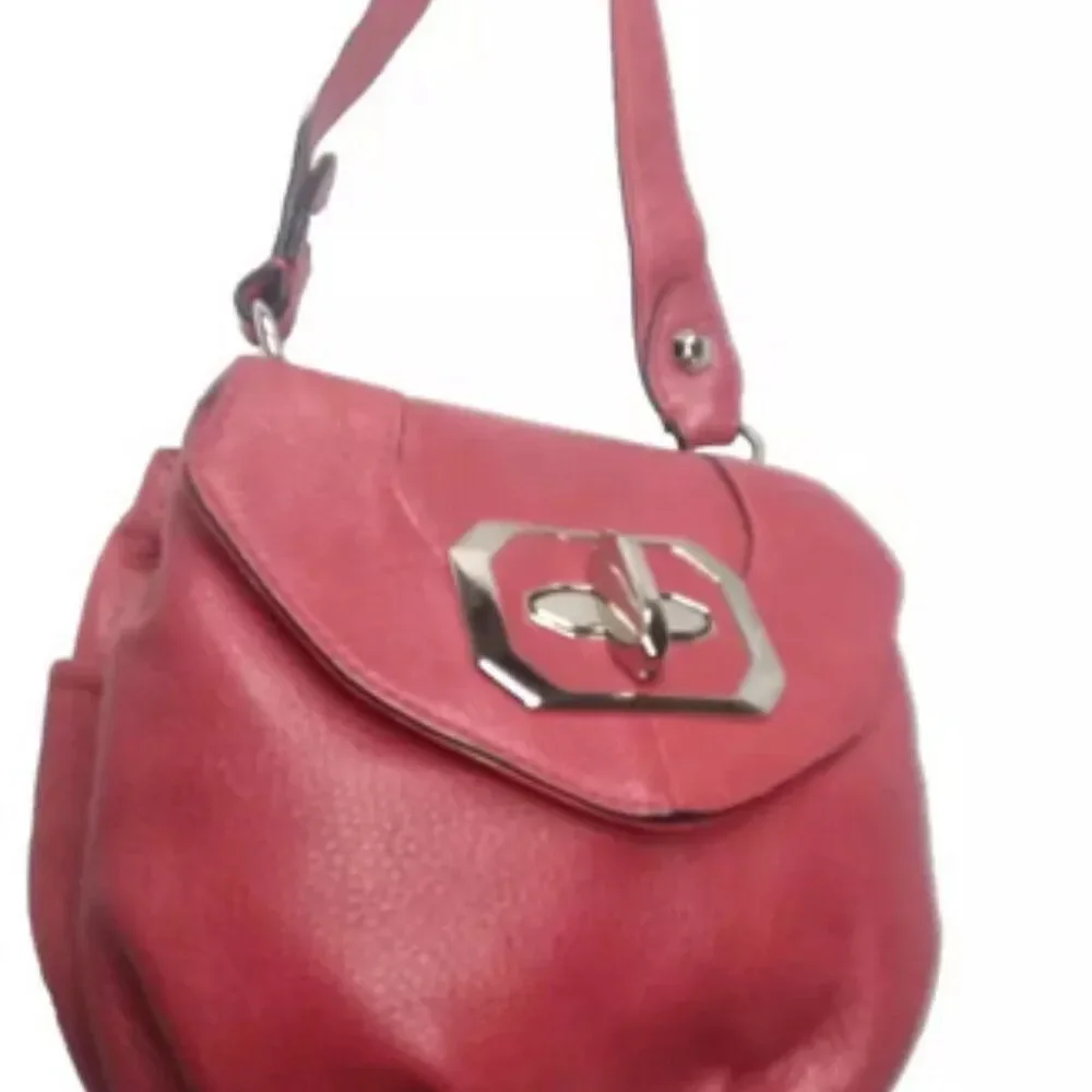 Oryany Red Handbag Small Pebbled Leather Purse